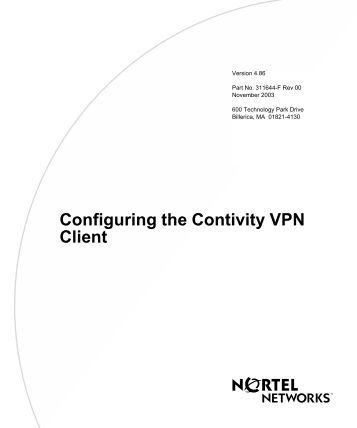 Nortel Vpn Client For Mac Download